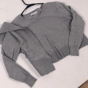 Zara crop ruffle sweater